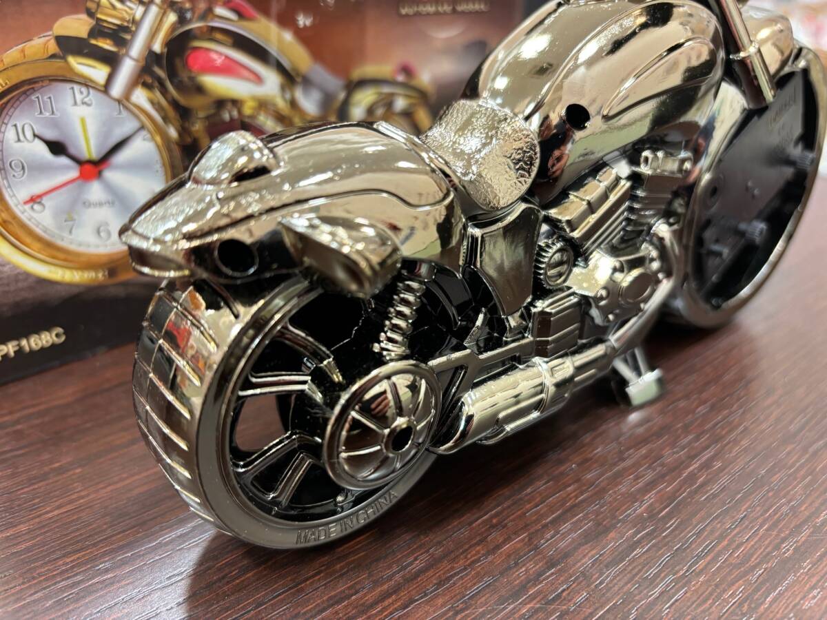 #16751 【1円スタート】ALARM CLOCK TOP GRADE AUTOBIKE MODEL バイク アメリカン 置物 目覚まし 時計の画像5