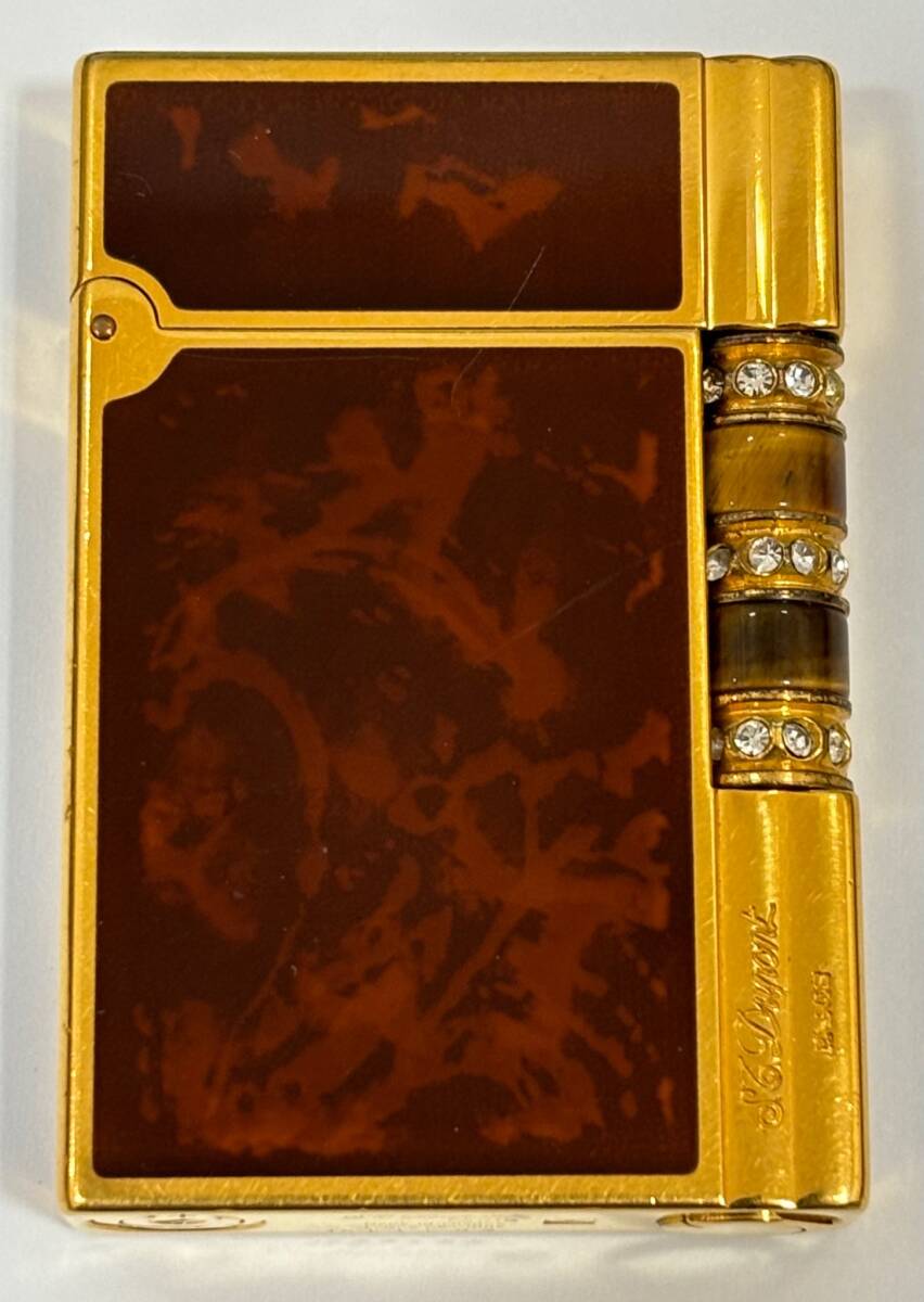 【1円スタート!カ~ンと言います】S.T.Dupont デュポン GATSBY ギャッツビー ラッカーマーブル GOLDカラー