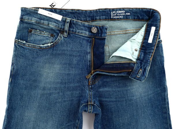 【新品未使用】PT Torino DENIM ピーティートリノ デニム◆PT05◆30◆ROCK◆インディゴ ブルー ウオッシュド ストレッチ デニム パンツ_画像5