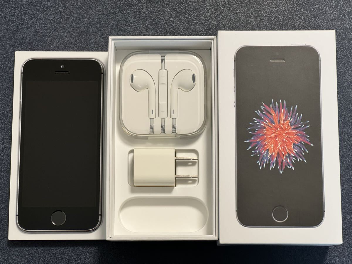 Apple iPhone SE 第1世代 Space Gray スペースグレー 64GB MLM62J/A SIMフリー版の画像1