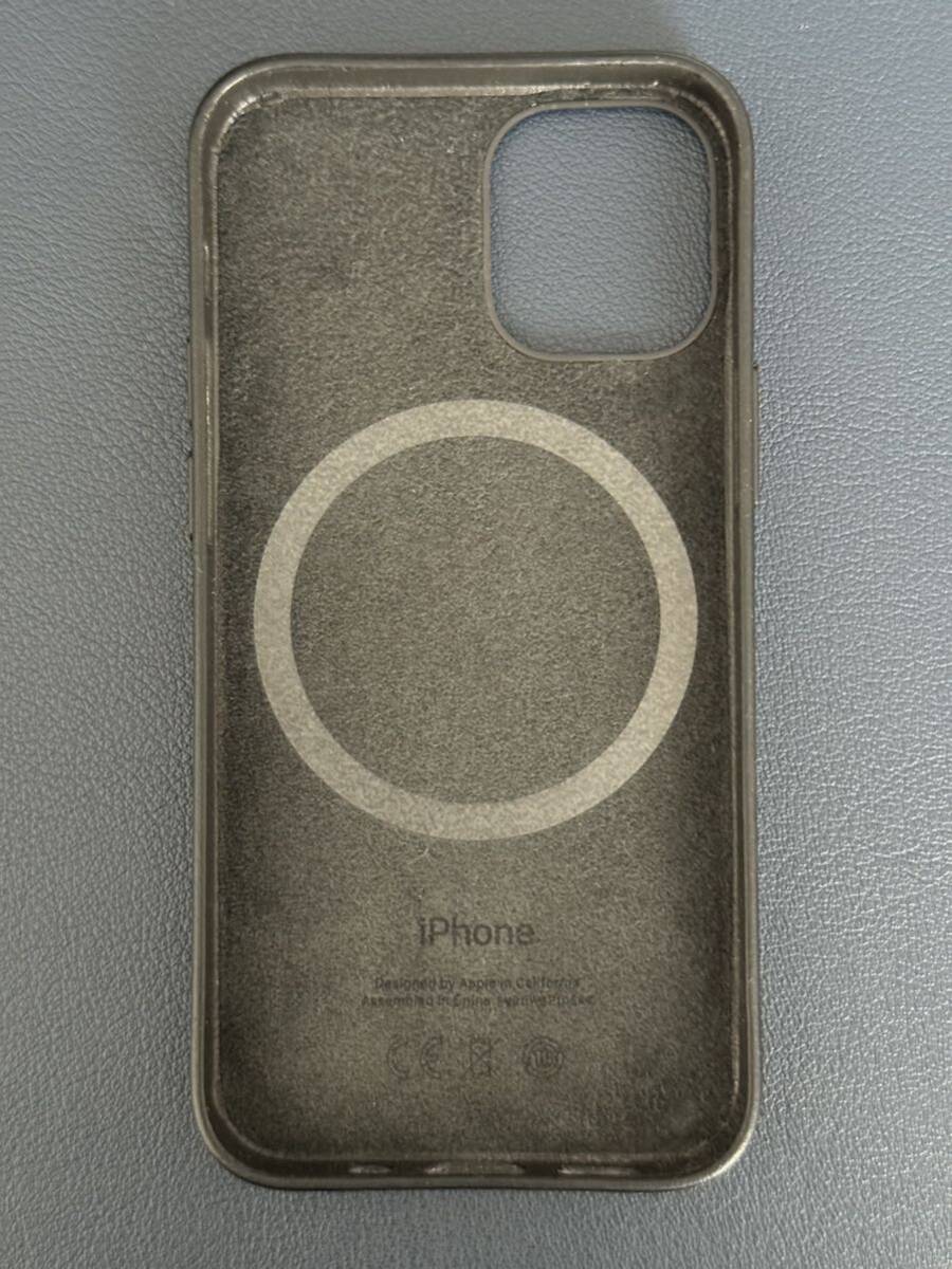 Apple アップル iPhone 12 mini 純正レザーケース ブラック MHKA3FE/A の画像5