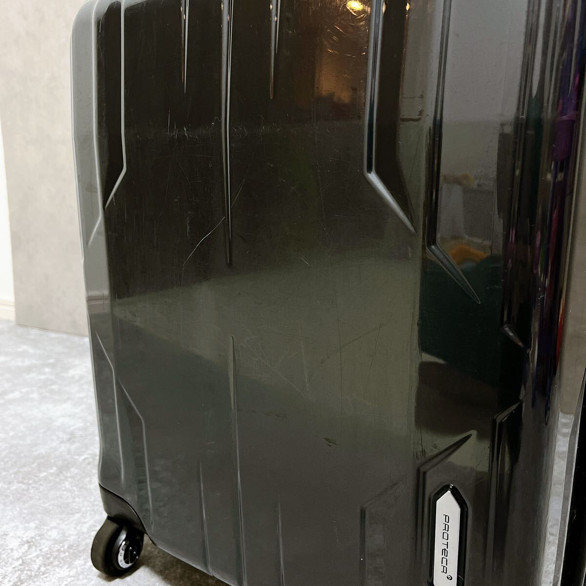 PROTECA プロテカ ace エース スーツケース キャリー バッグ スタリアEX 機内持ち込み可 スターダストグレー 黒 TSA ロック 軽量　ポリカ_画像6