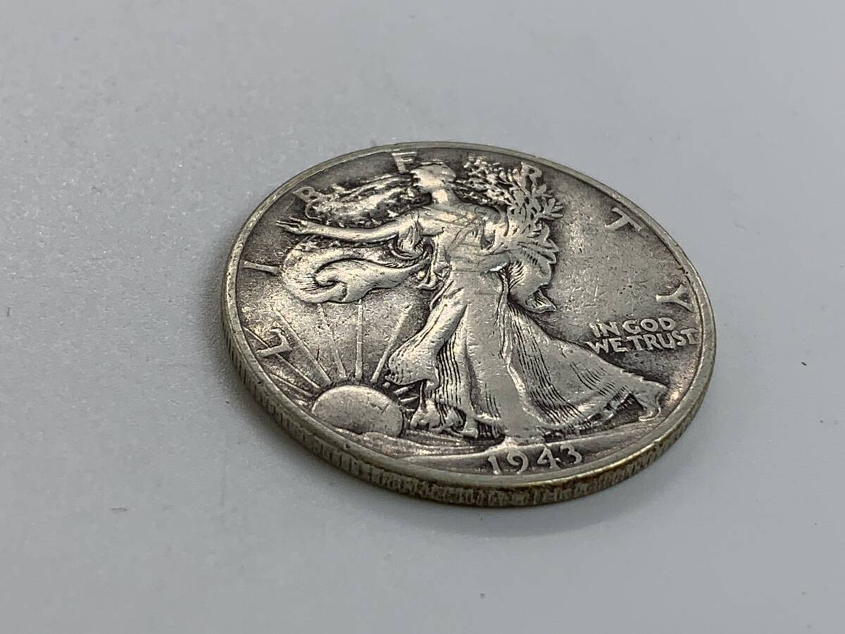 ★アメリカ リバティコイン ウォーキングリバティ ハーフダラー 銀貨 50セント 1943年 ⑧の画像2