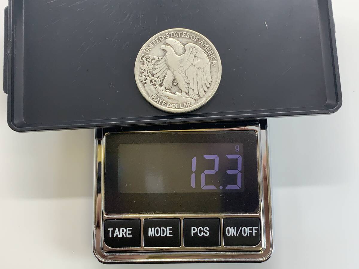 ★アメリカ リバティコイン ウォーキングリバティ ハーフダラー 銀貨 50セント 1943年 ⑧の画像9