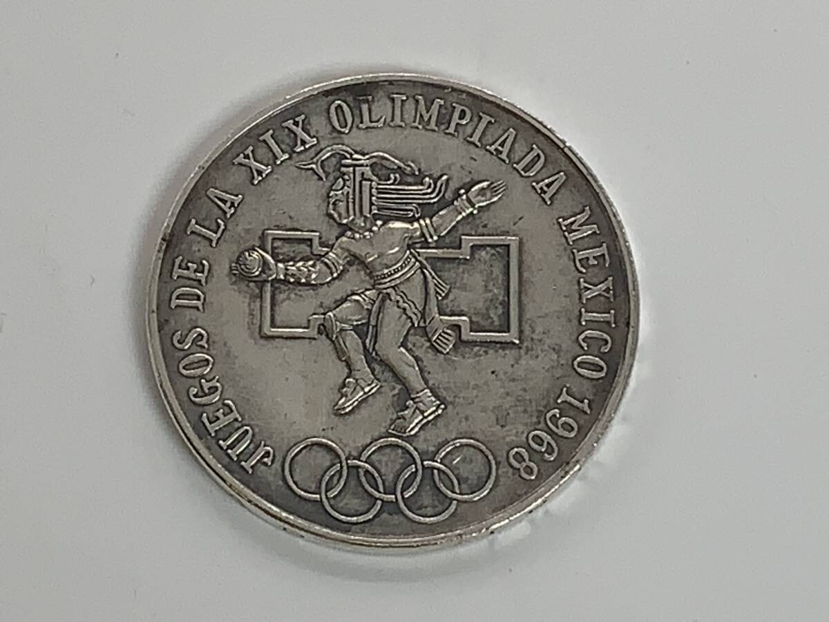 ★メキシコオリンピック　記念硬貨　銀貨　25ペソ　1968年　⑫_画像1