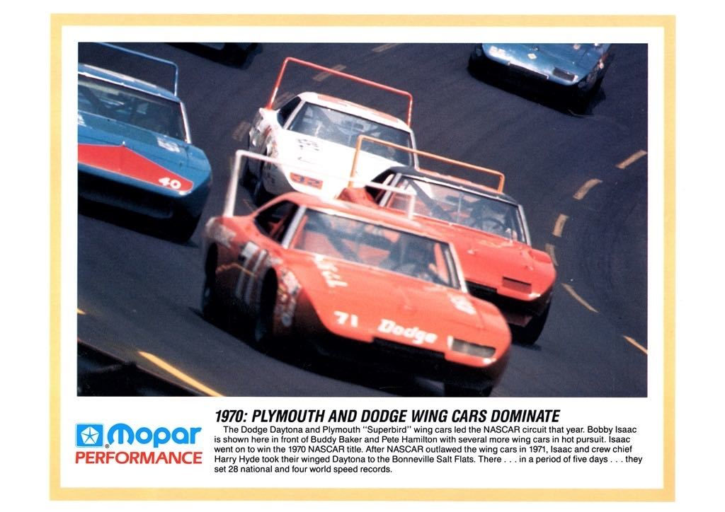  poster *1970 plymouth * super bird & Dodge * charger * Daytona *Superbird&Daytona[Wing Cars]*Mopar/mopa-/NASCAR
