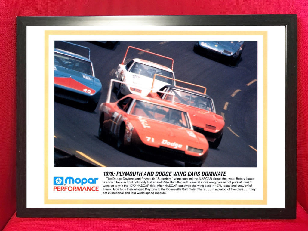  poster *1970 plymouth * super bird & Dodge * charger * Daytona *Superbird&Daytona[Wing Cars]*Mopar/mopa-/NASCAR