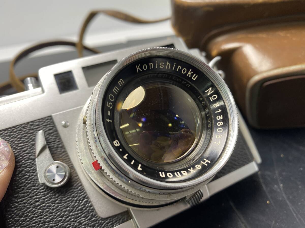 ★Konica IIIA★コニカ フィルムカメラ レンズ Hexanon 1：1.8/50mm【中古/現状品/動作未確認ジャンク】_画像3