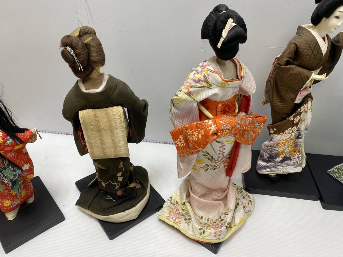 * Japanese doll set sale * Japanese clothes kimono . girl woman that time thing * damage . some stains . dirt equipped.[ used / present condition goods ]