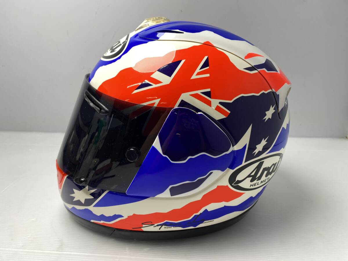 ★Arai アライ★Doohan ドゥーハン フルフェイスヘルメット ※サイズ不明 96年製【中古/現状品/劣化あり】_画像4