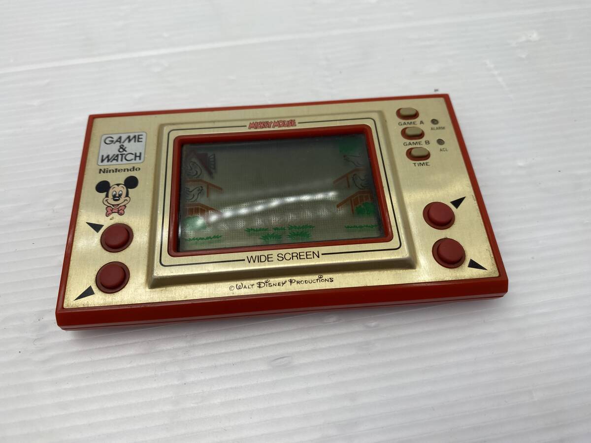 *GAME&WATCH Game & Watch * Mickey Mouse nintendo that time thing MC-25[ used / present condition goods / operation not yet verification Junk ]