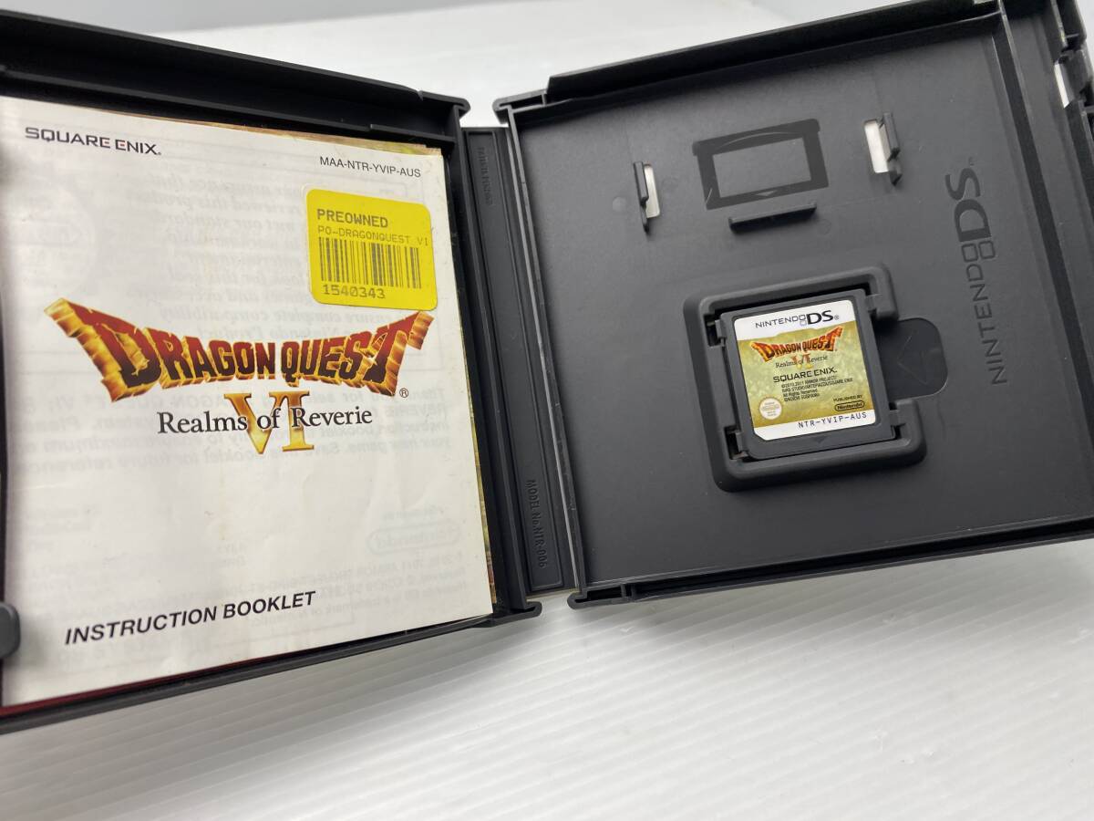 ★海外版★DRAGON QUEST VI Realms of Reverie PG DS ソフト ニンテンドウ【中古/現状品/動作未確認ジャンク】の画像5