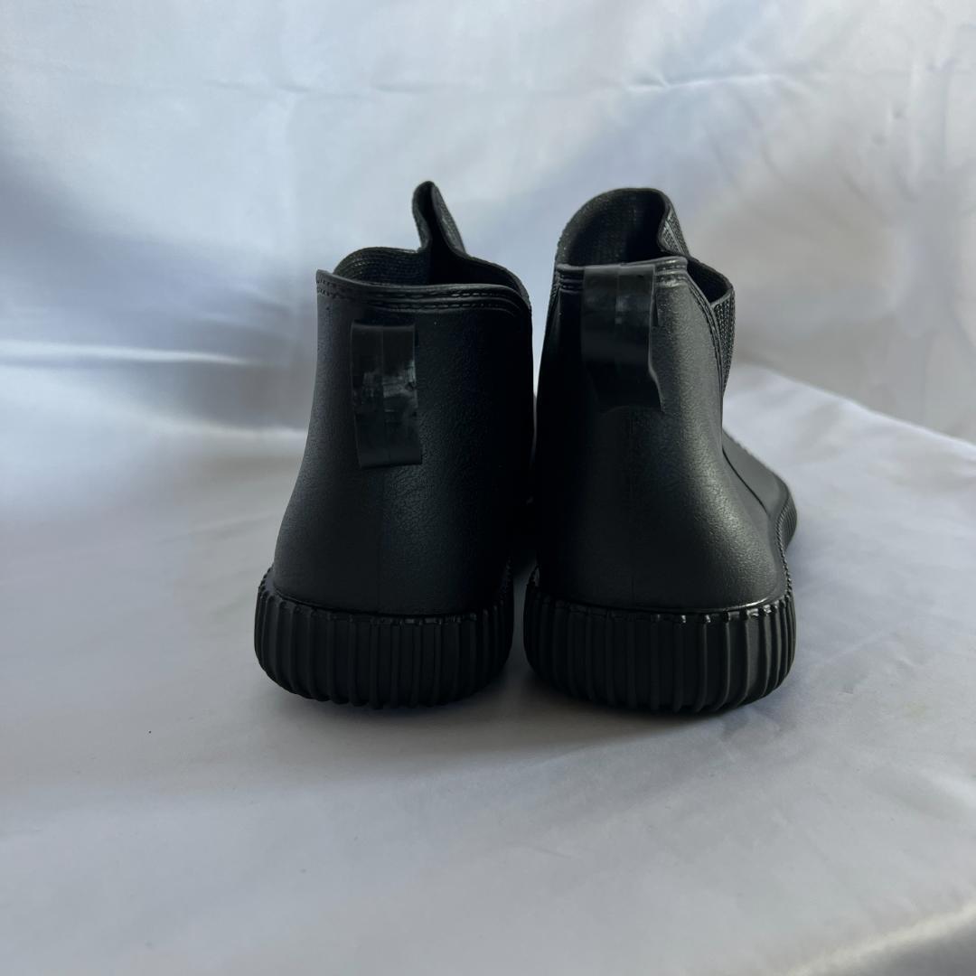 * rain boots shoes Short 23.5 black black rain shoes waterproof boots gardening outdoor camp 