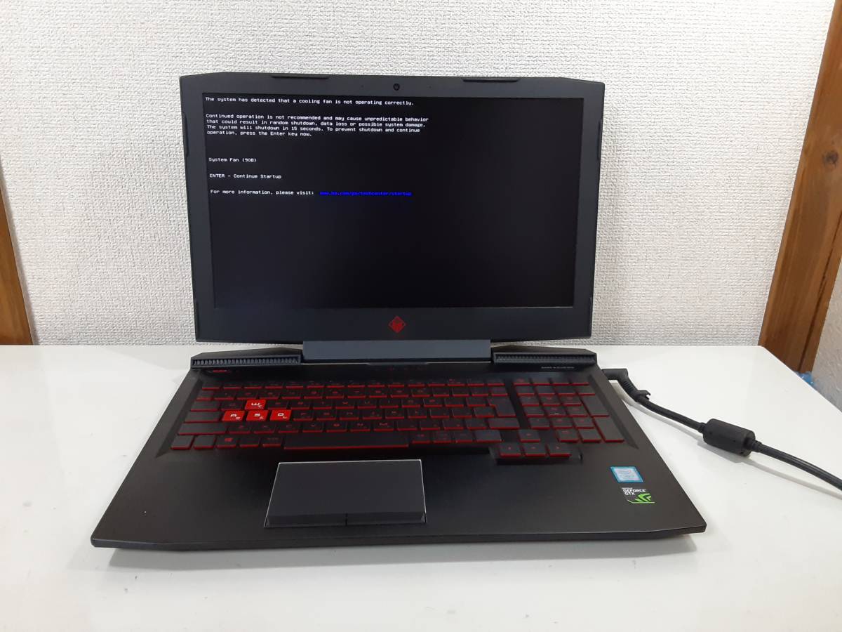 OMEN HP by Laptop 15-ce015TX 16GB HDD 1000GB Intel Core i7-7700HQ NVIDIA GeForce GTXゲーミングノートパソコンジャンク_画像8