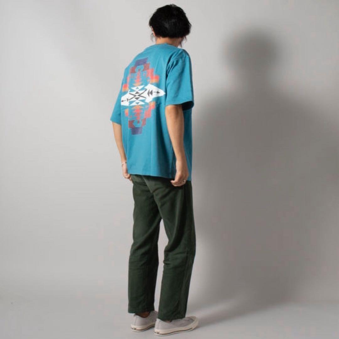 PENDLETON ペンドルトン Back Print Tee ブルー Sの画像10