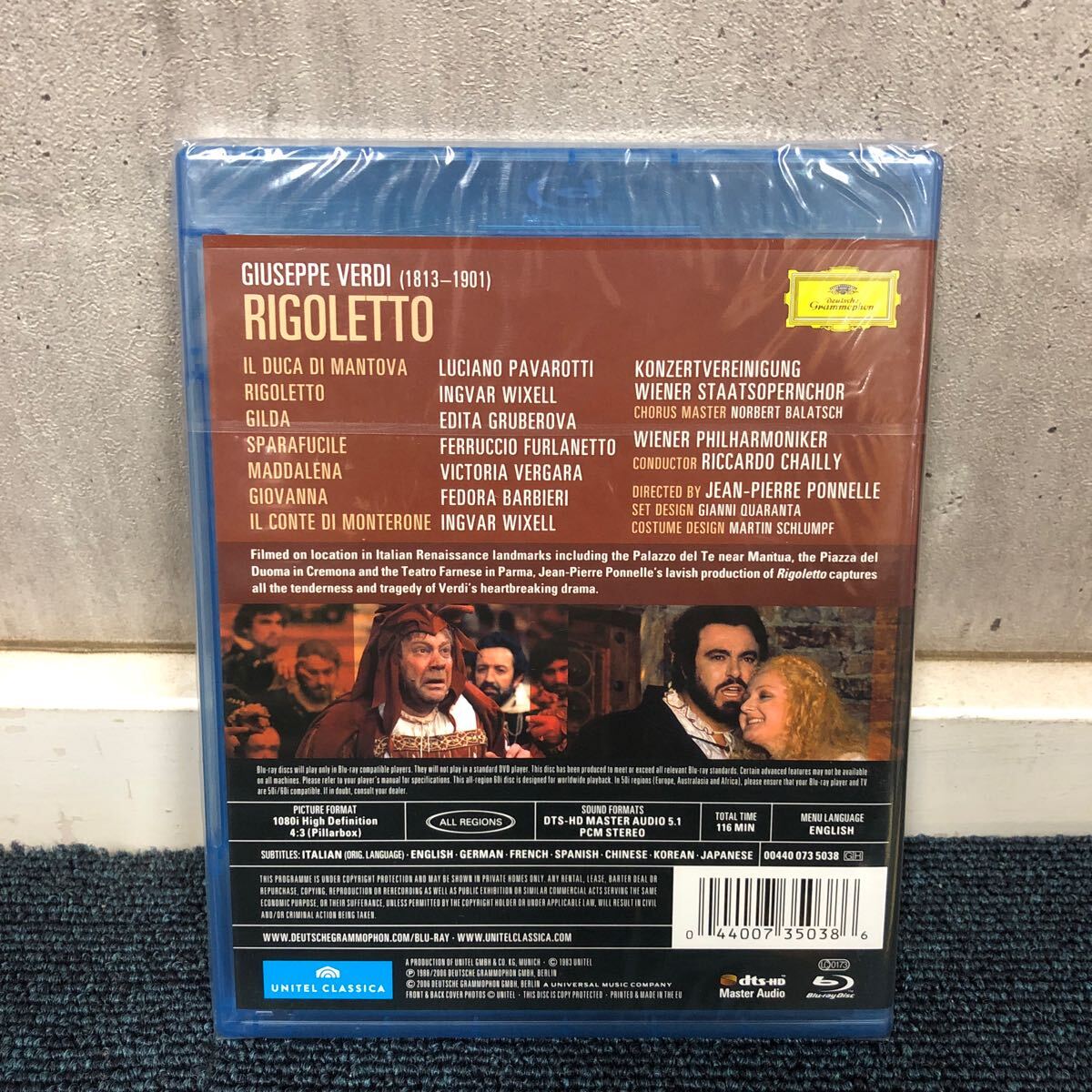 【ゆ.ec】新品未開封 ヴェルディ 歌劇 リゴレット RIGOLETTO ブルーレイ Blu-ray 正規輸入版 クラシックの画像2