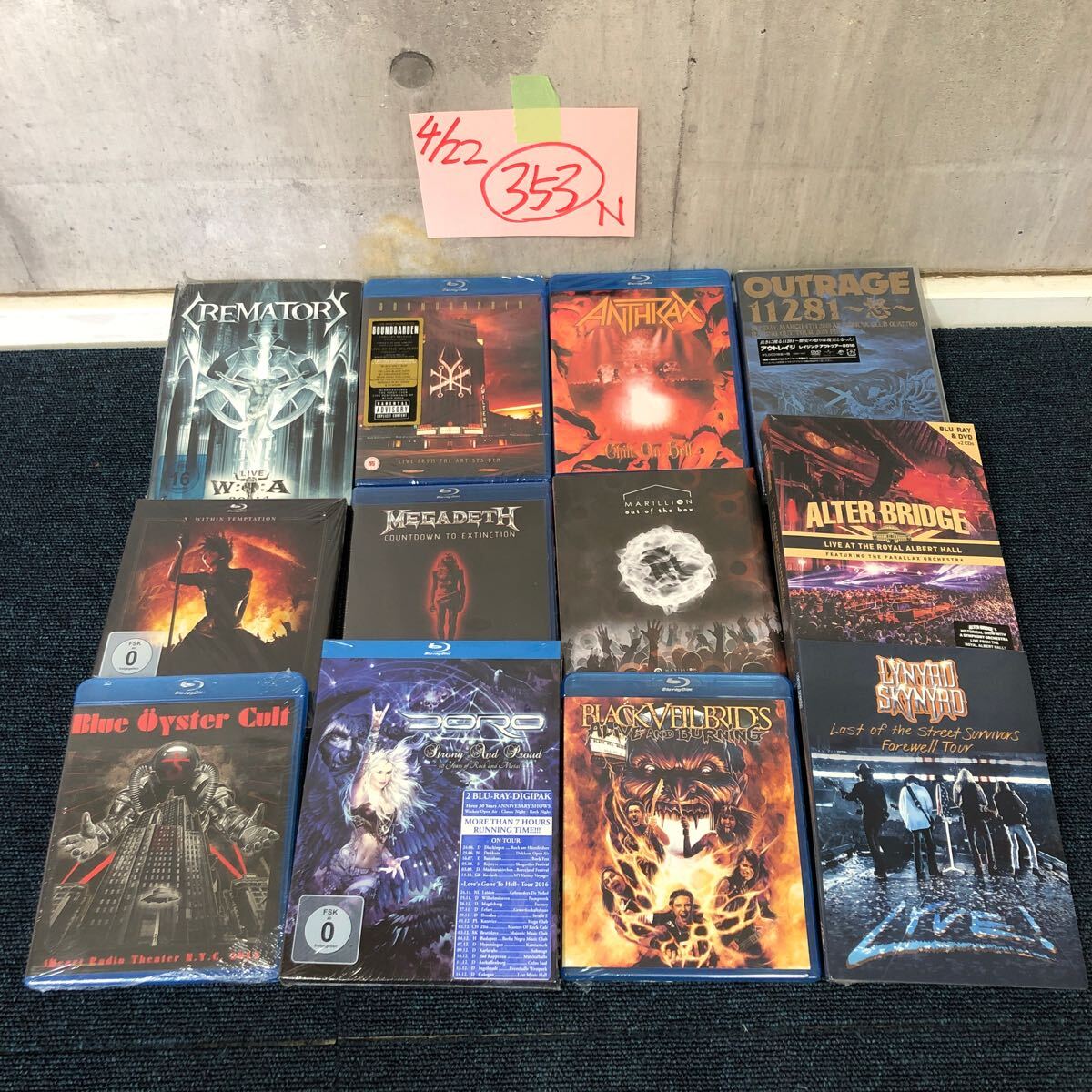 [..ec]Blu-ray DVD western-style music 12 sheets together unopened unused new goods metal Rock Live large amount set MEGA DETH MARILLION CD attaching equipped foreign record 