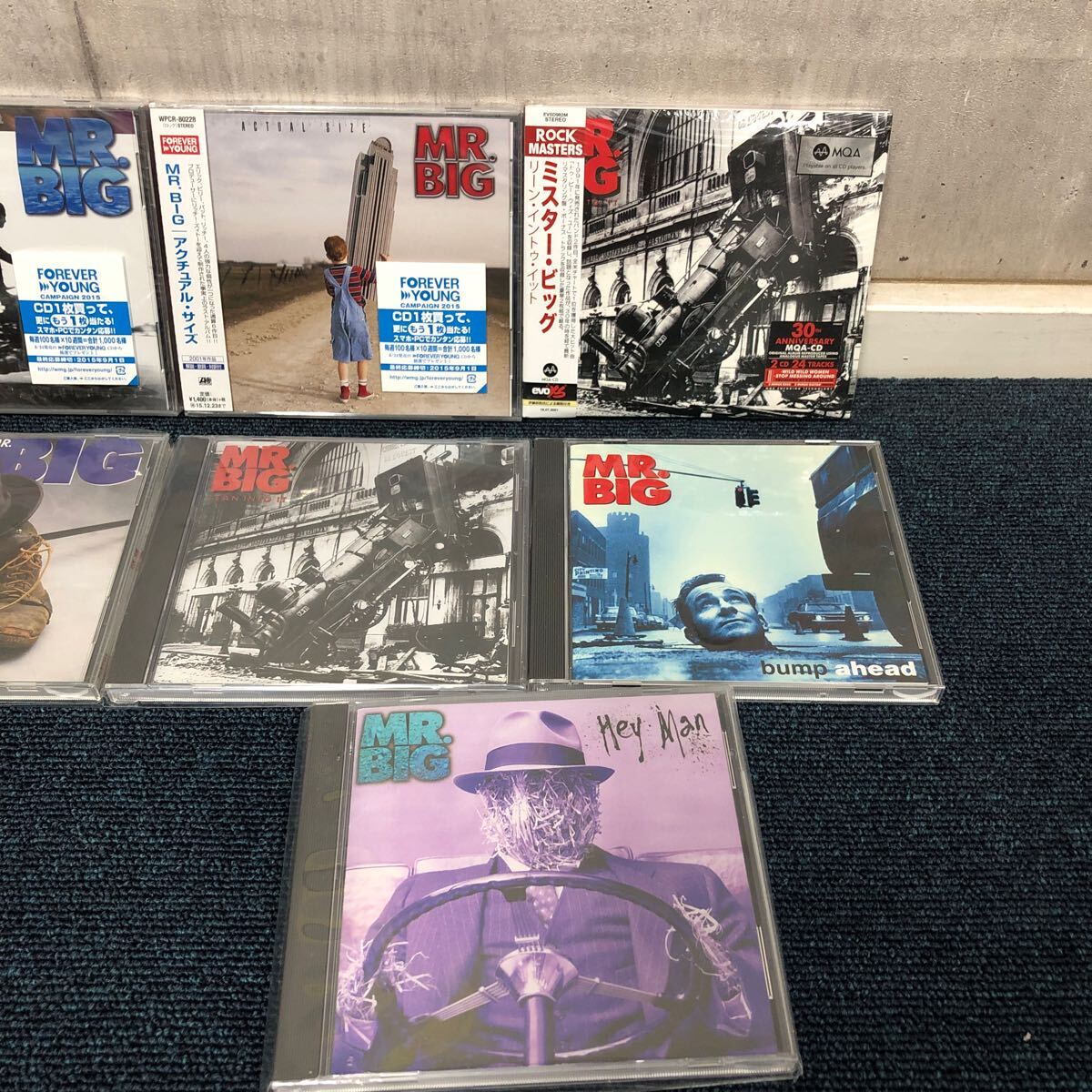 【ゆ.ec】新品中古品 洋楽 MR.BIG CDまとめて9枚 HEYMAN バンプアヘッド ゲットオーヴァーイット アクチュアルサイズ ディスク傷なしの画像3