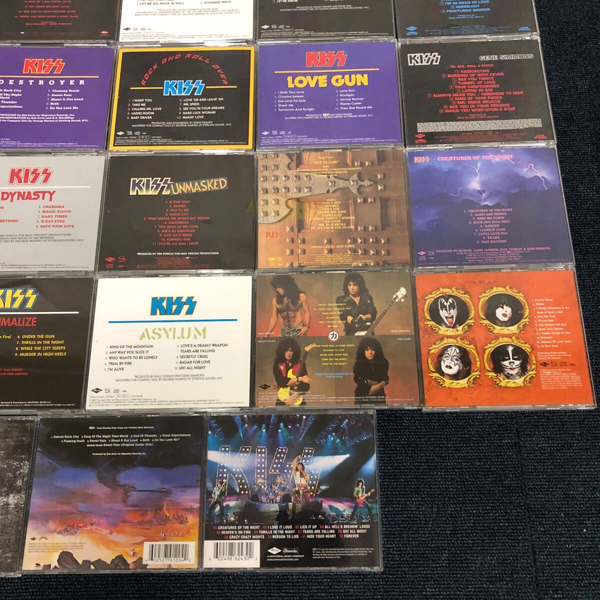 【ゆ.ec】新品中古品 洋楽 KISS CDまとめて33枚 DESTROYER MONSTER ASYLUM UNMASKED など ディスク傷なし ロック の画像10