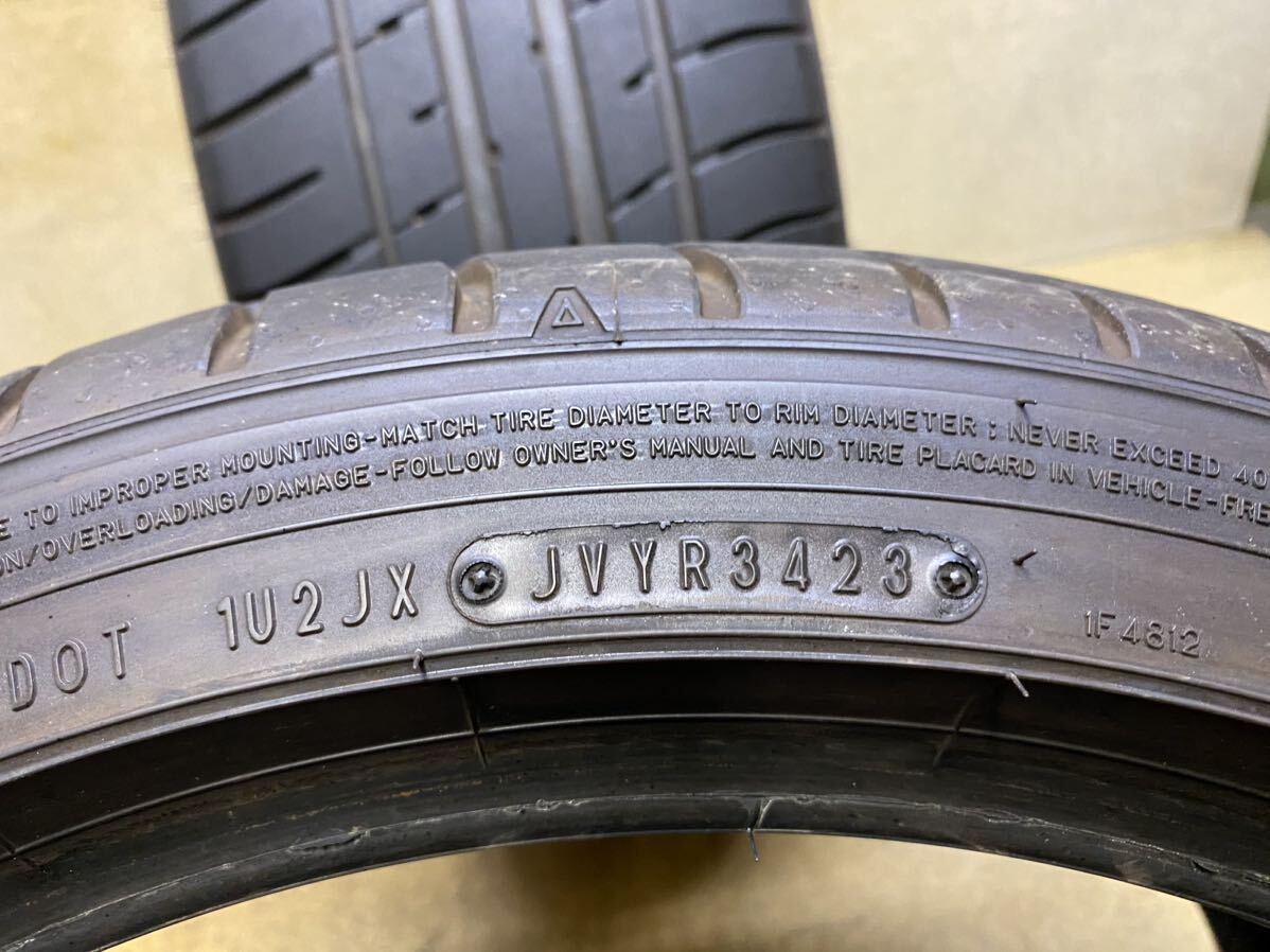 245/40R18（97V）ダンロップ SP SPORT MAXX GT 600A 中古2本 2023年製 バリ山 245/40/18_画像8