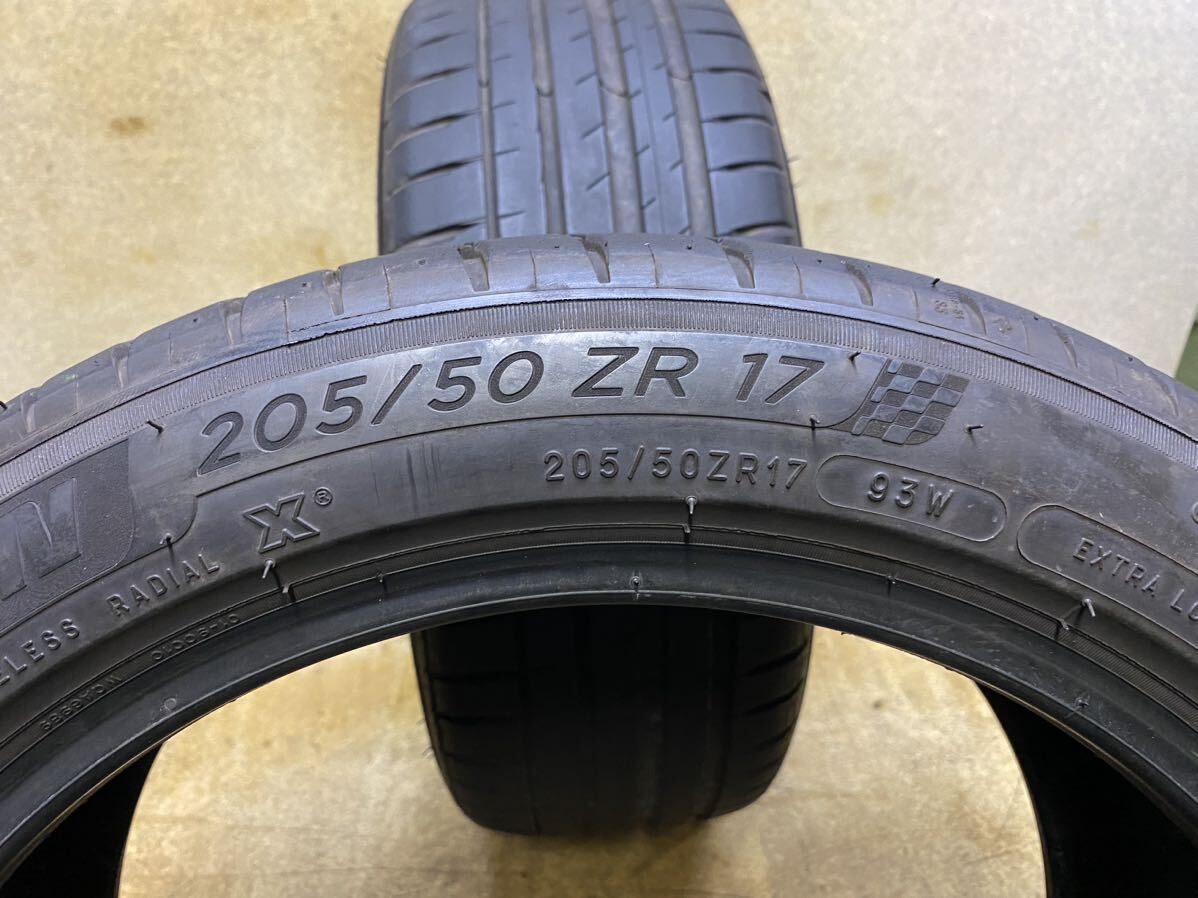 205/50在R17（93W）ミシュラン PILOT SPORT 4 中古2本 2022年製 205/50R17_画像5