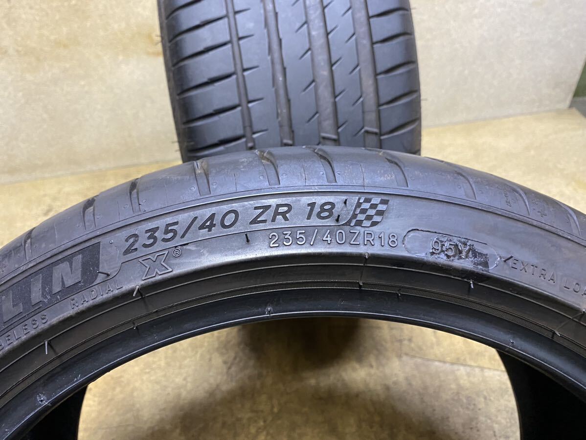 235/40ZR18（95Y）ミシュラン PILOT SPORT 4 中古2本 2022年製 バリ山 235/40R18_画像5