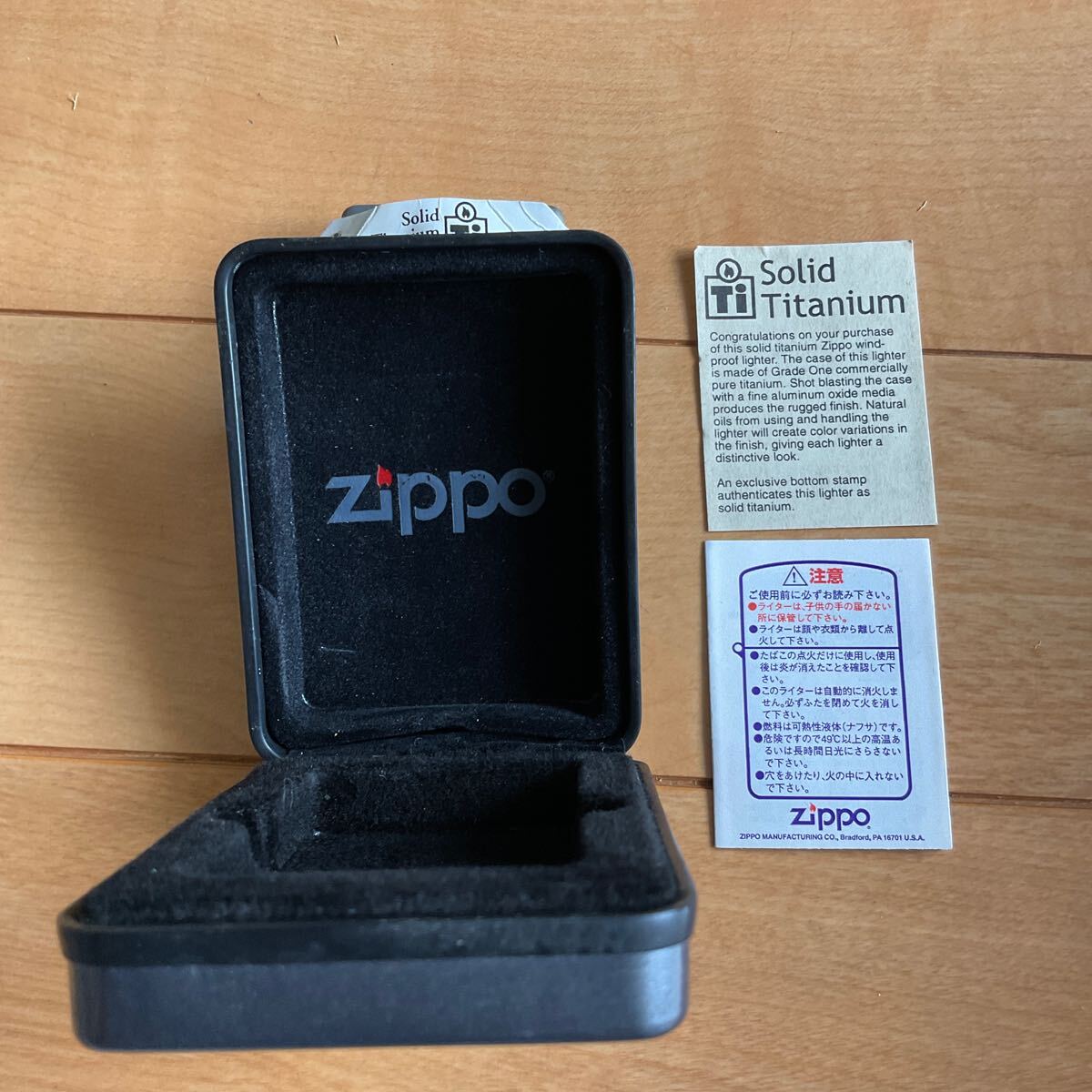 ZIPPO titanium (チタン) 未使用品の画像2