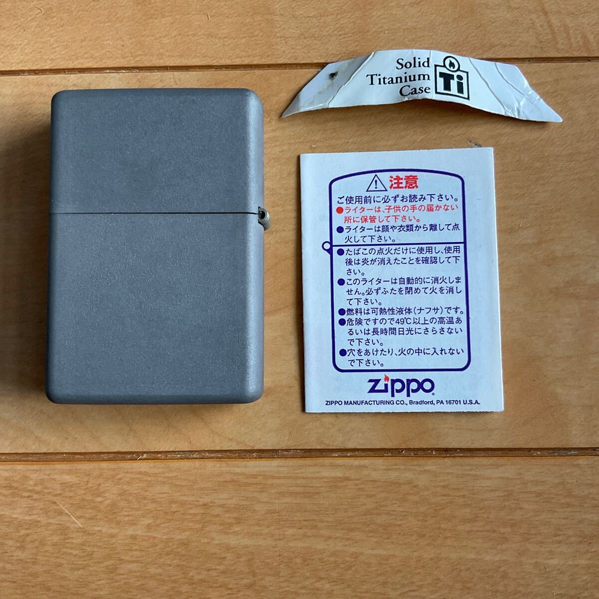 ZIPPO titanium (チタン) 未使用品の画像4