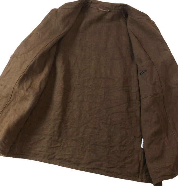 COMOLI ヘンプダック スタンドカラージャケット ブラウン サイズ2の画像5