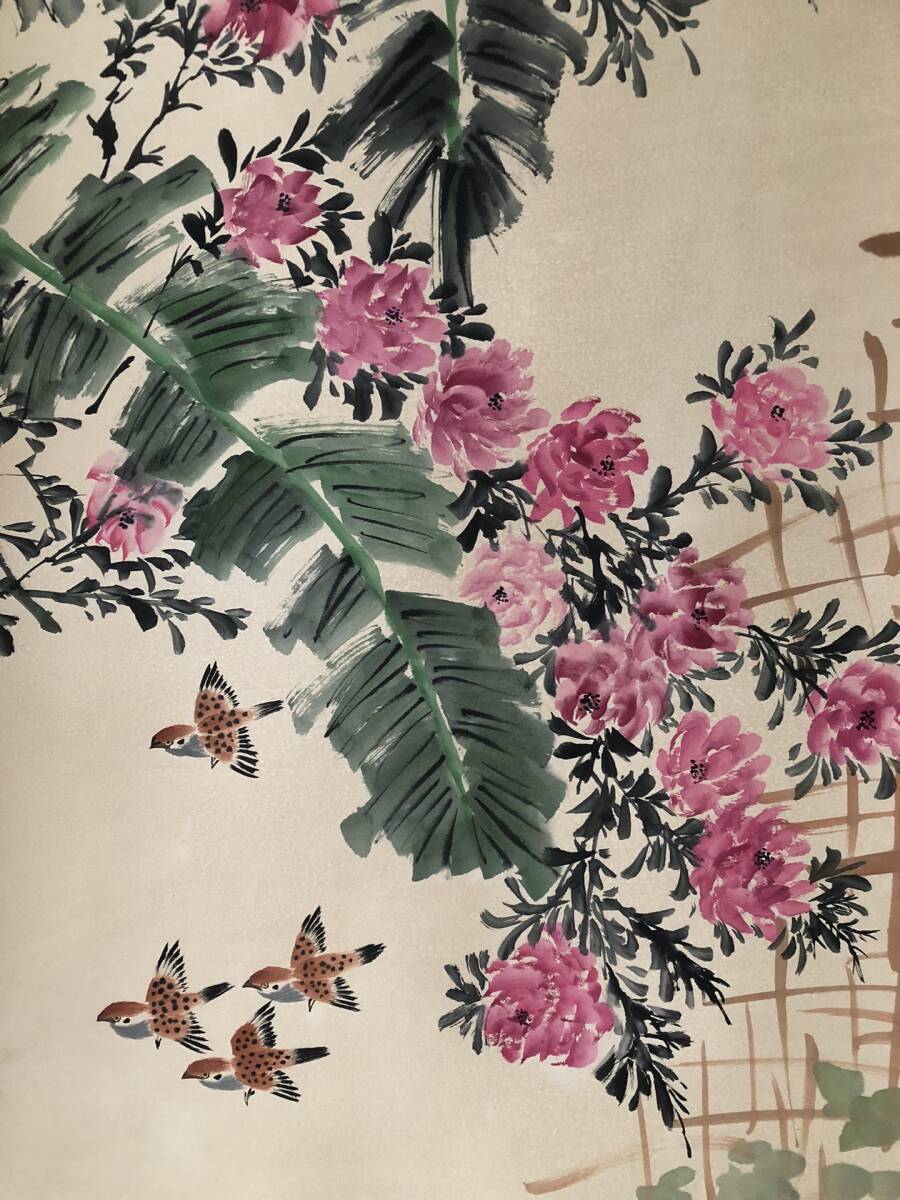 秘藏 清代 王雪濤 中國畫家 手描き 花鳥畫 古美味 古美術 GP0403_画像5