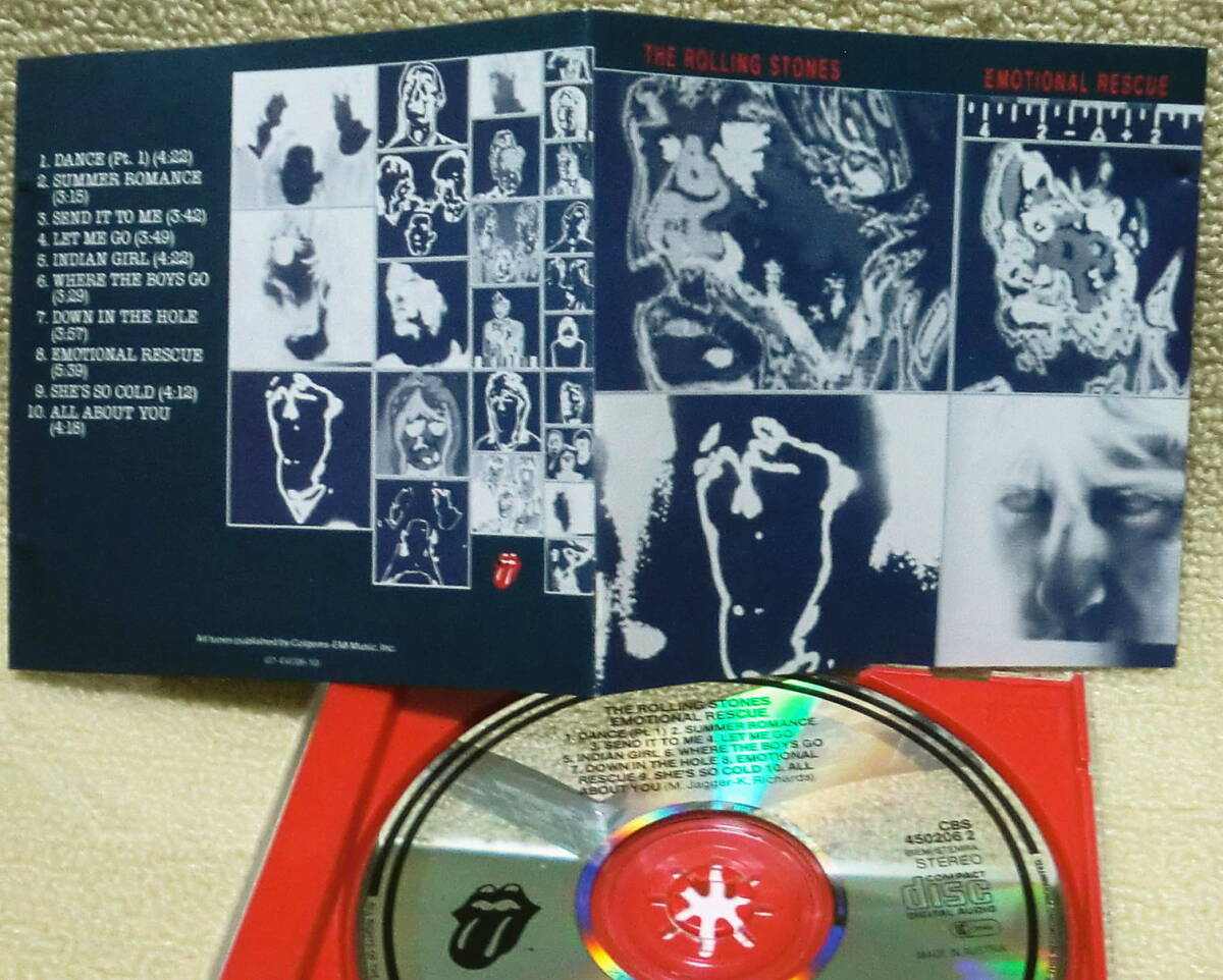 【2点で送料無料】CD オーストリア盤 ローリング・ストーンズ Rolling Stones Emotional Rescue デジタル・リマスター カタログ・シート_画像1