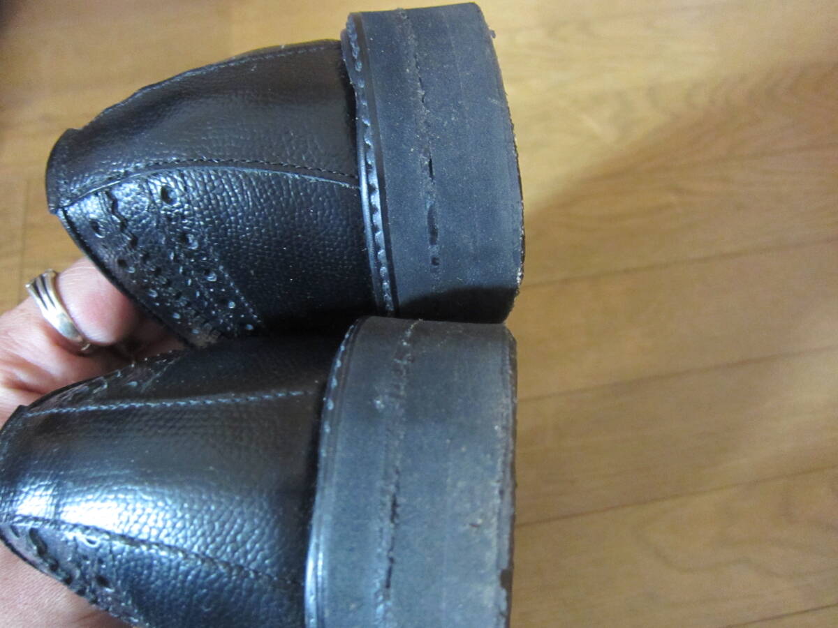 リーガル REGAL ケンフォード KENFORD メンズ 26.5cm EEE ローファー スリッポン 革靴 ウイングチップ 黒 管理Hの画像4