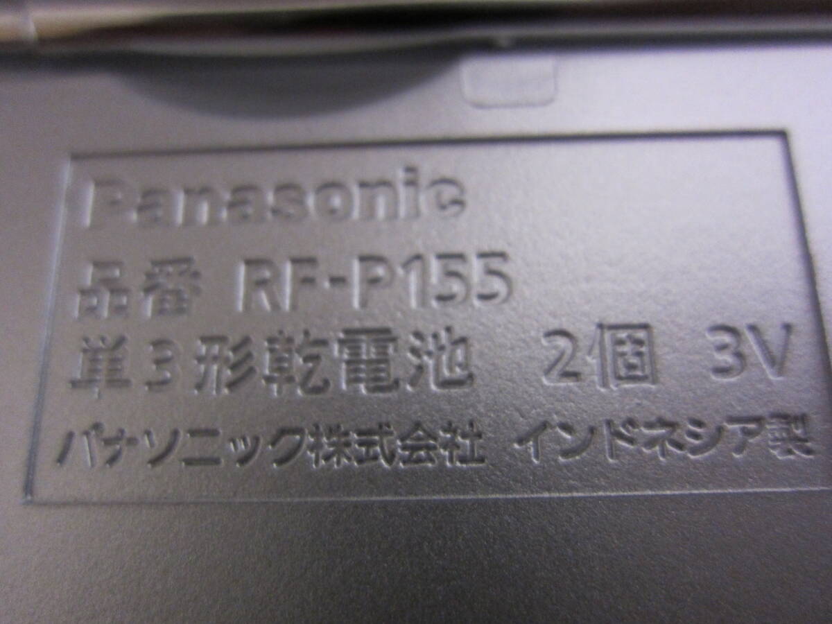 美品 Panasonic パナソニック FM / AM 2バンドレシーバー RF-P155 コンパクトラジオ 動作確認済の画像4