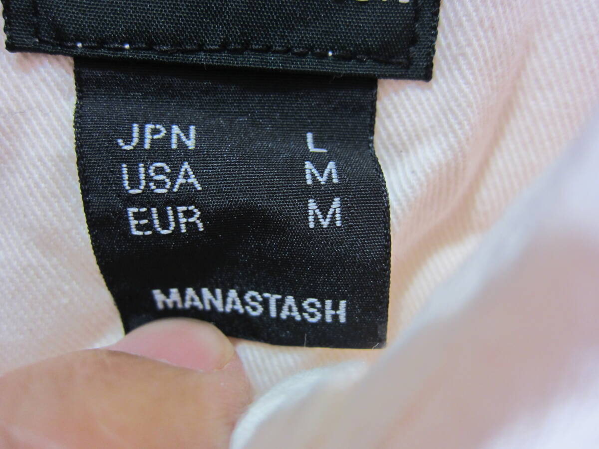 日本製 MANASTASH マナスタッシュ メンズ L ヘンプ ワークシャツ シャンブレー HEMP WORK SHIRT 7145007 タ1259_画像9