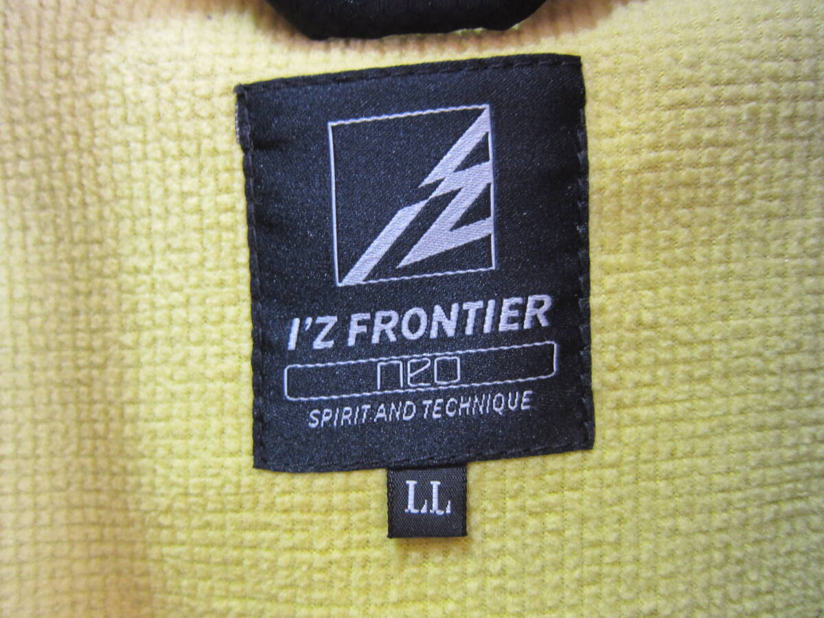 特大 メンズ LL I'Z FRONTIER アイズフロンティア 8670 ハイブリッド防風 ジャケット ブラック 作業着 DIY 防風 防寒 大きいサイズ タ1260_画像6