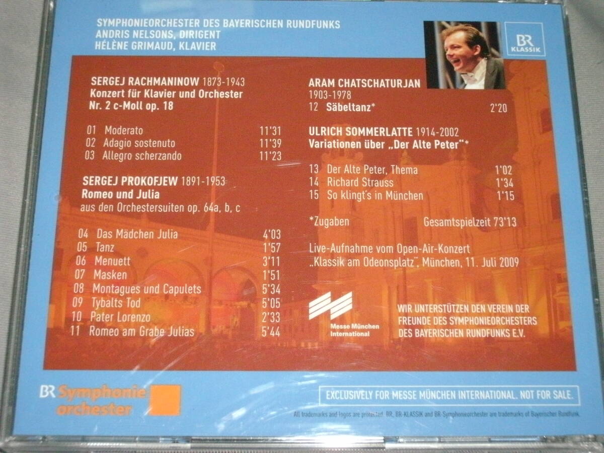 【自主制作】ネルソンス＆グリモー/ラフマニノフ ピアノ協奏曲第２番 プロコフィエフ ロメオとジュリエット etc バイエルン放送響の画像2