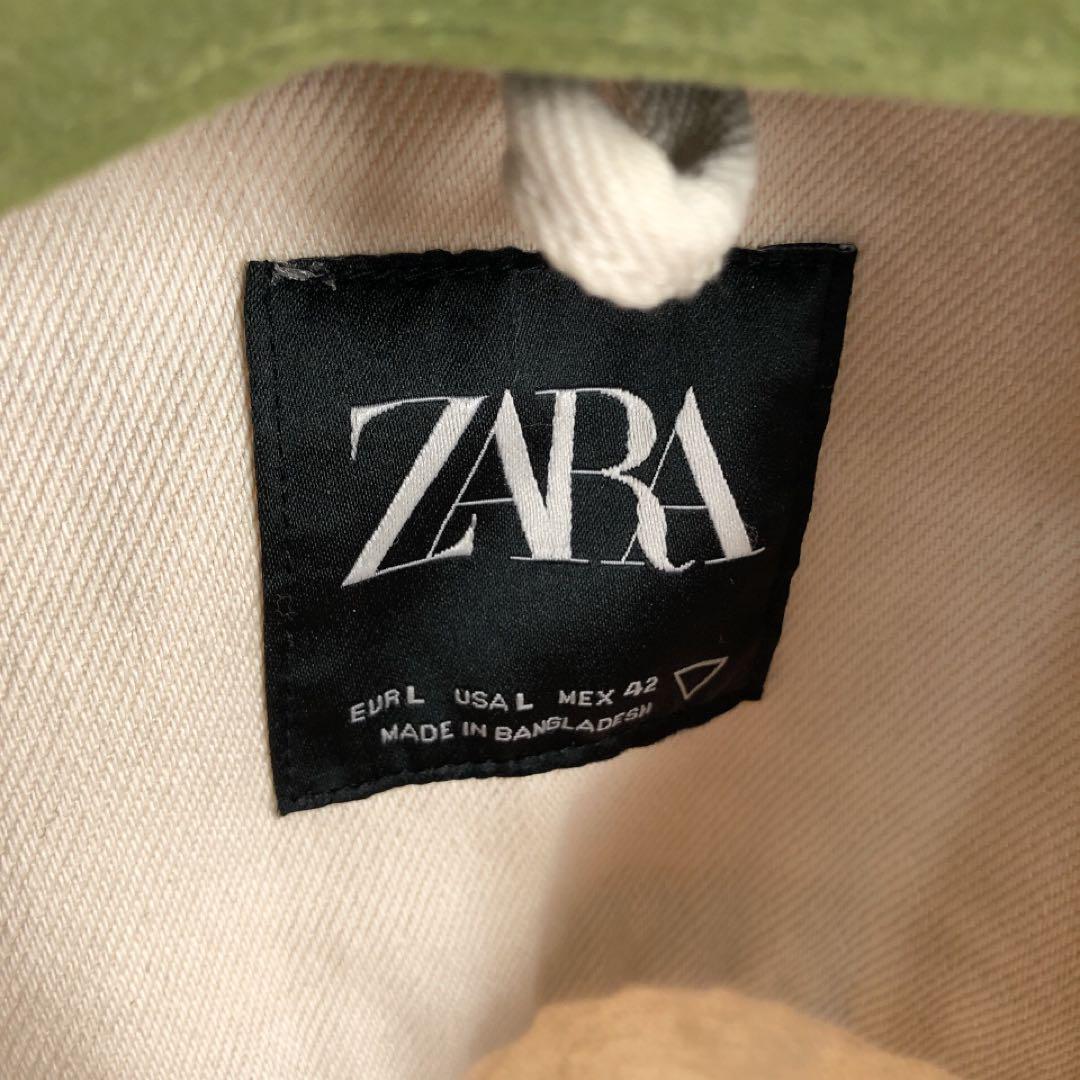 zara ザラ　ポケット テクスチャー ジャケット　ジャケット　アウター　L_画像6