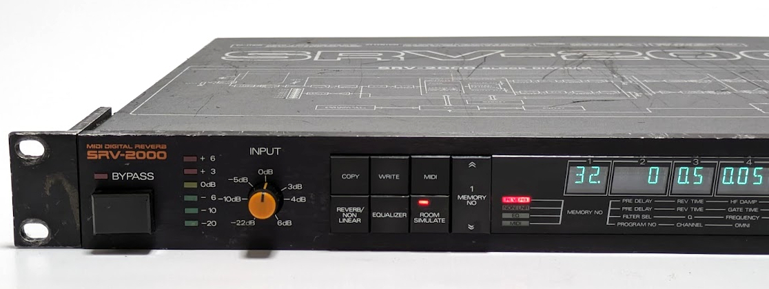 Roland ローランド SRV-2000 デジタル リバーブ MIDI DIGITAL REVERB エフェクター EFFECTORの画像2