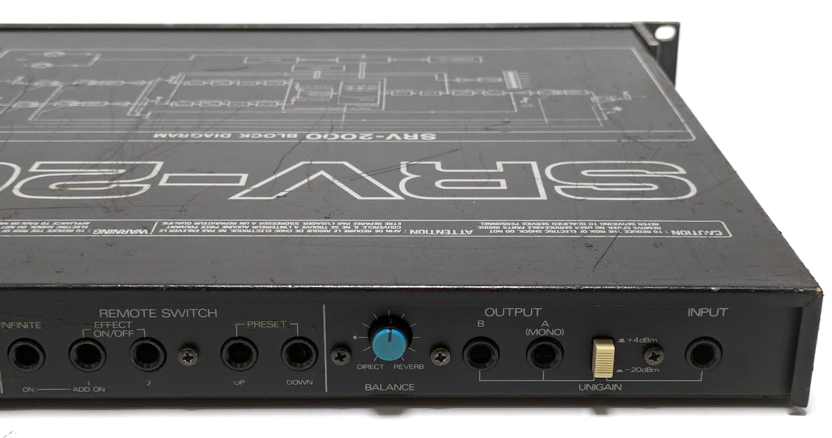 Roland ローランド SRV-2000 デジタル リバーブ MIDI DIGITAL REVERB エフェクター EFFECTORの画像8