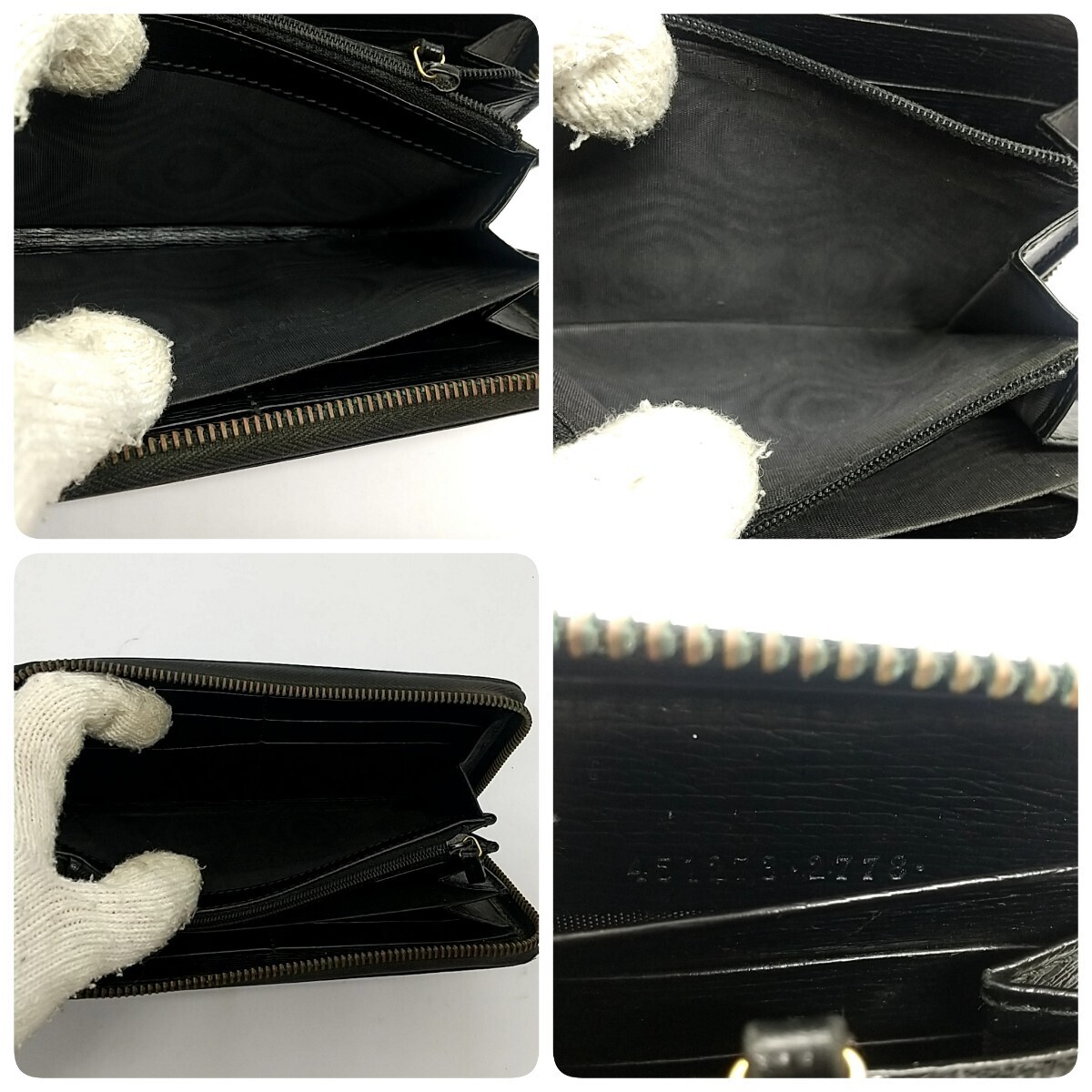 良品】グッチ スネーク 蛇 長財布 ジッピーウォレット ブラック 良品】グッチ スネーク 蛇 長財布 ジッピーウォレット ブラック