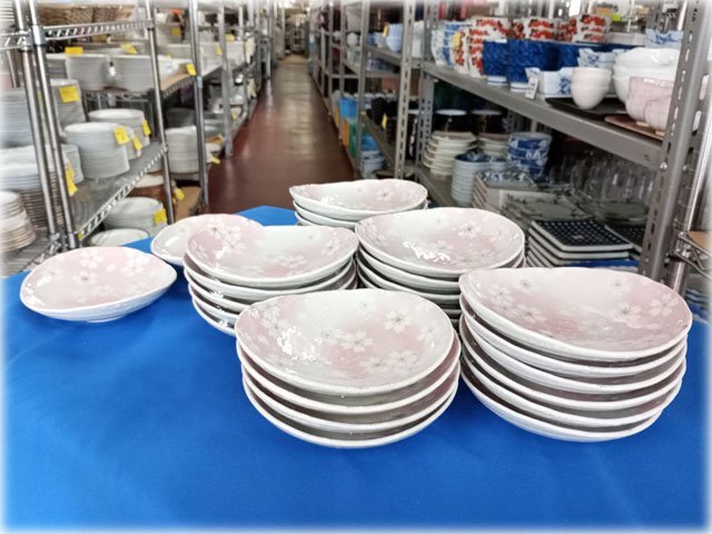 【食器市場】桜柄小皿30枚セット 130×120×33mm 業務用食器 和食器【長野発】の画像7
