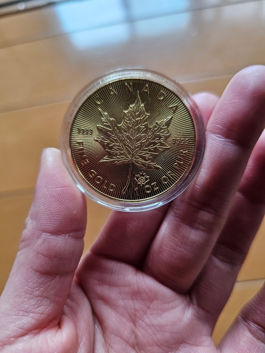 海外丸形記念金貨、コイン、メダル*2020年カナダ紅葉 モミジ*参考品1枚 ゴールドの画像4
