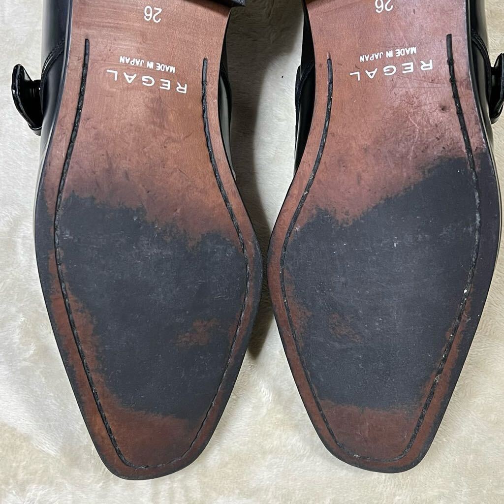 【REGAL】 リーガル スワールトゥ モンクストラップシューズ 革靴 モンクストラップ ビジネスシューズ 26 日本製 の画像8