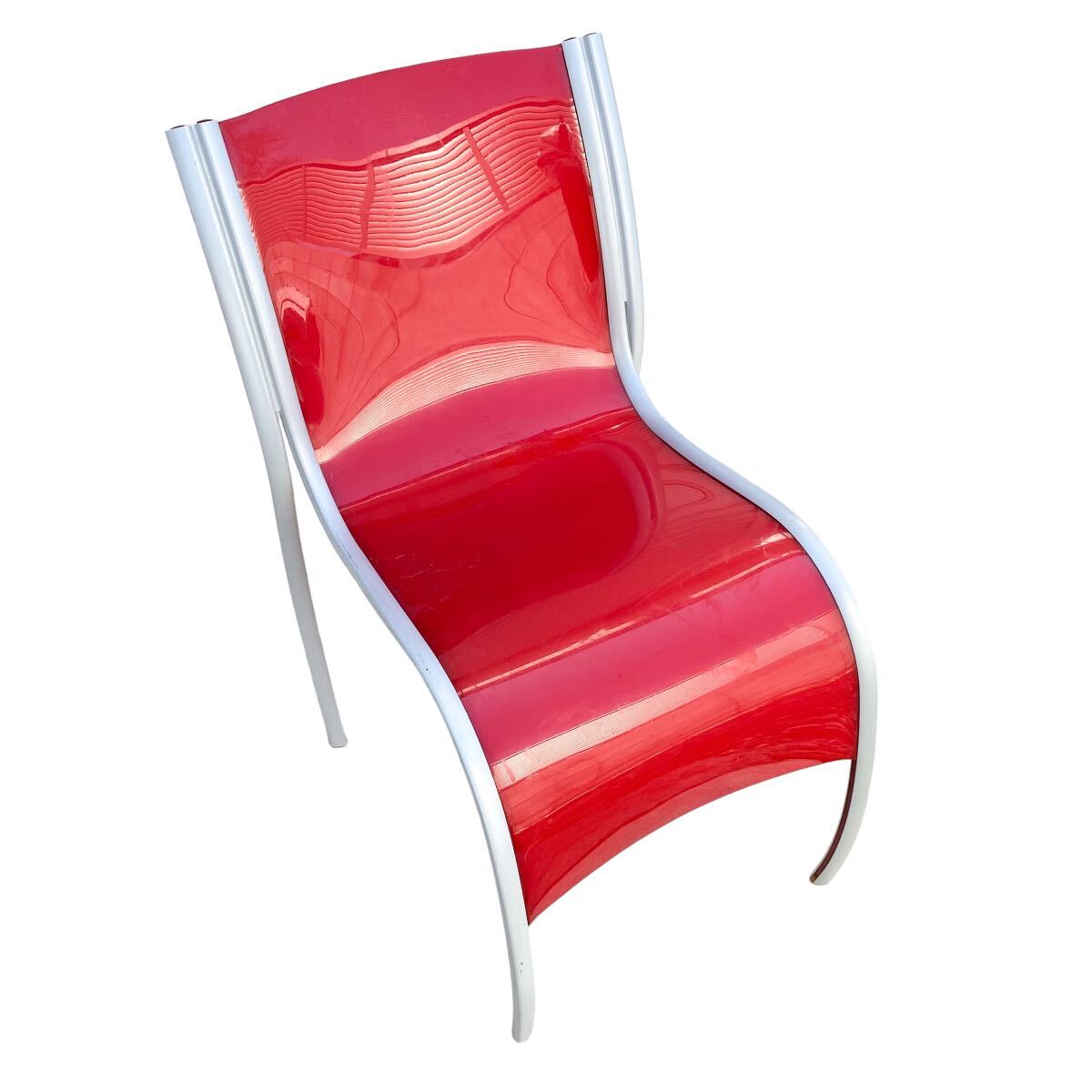 ♪ Kartell カルテル FPEチェア RonArad ロン・アラッド スタッキングチェア ダイニングチェア 椅子 2脚セット 定価約11.4万 引き取り歓迎の画像3