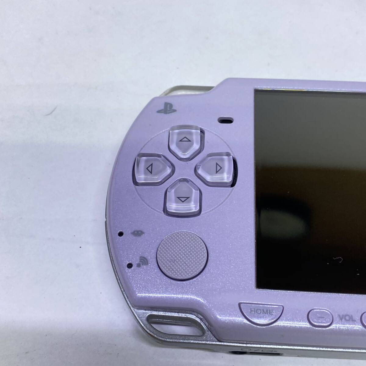 P♪ SONY ソニー PSP-2000 ラベンダーパープル 本体 プレイステーションポータブル 純正ソフトケース付 PlayStation Portable 動作未確認_画像5