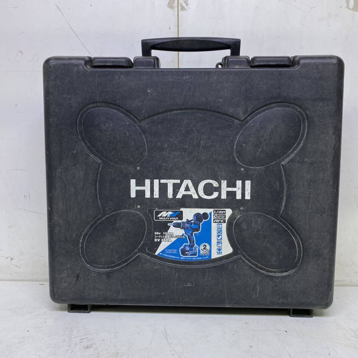 ♪ 日立工機 HITACHI 14.4V 6.0Ah コードレス振動ドライバドリル DV14DBL2 本体 充電器 /ケース付き 動作確認済 ②_画像5