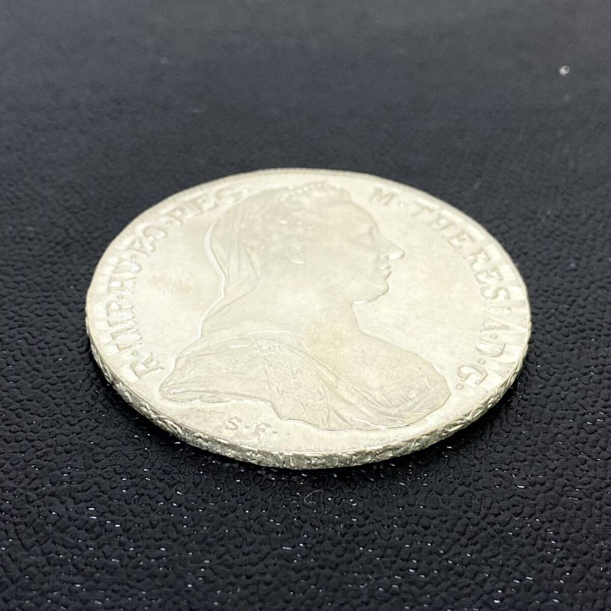 ♪ 希少 1780年銘 オーストリア マリア・テレジア銀貨 1ターレル ターラー銀貨 SV833 約28g アンティークコイン 大型銀貨 硬貨 レアコインの画像3