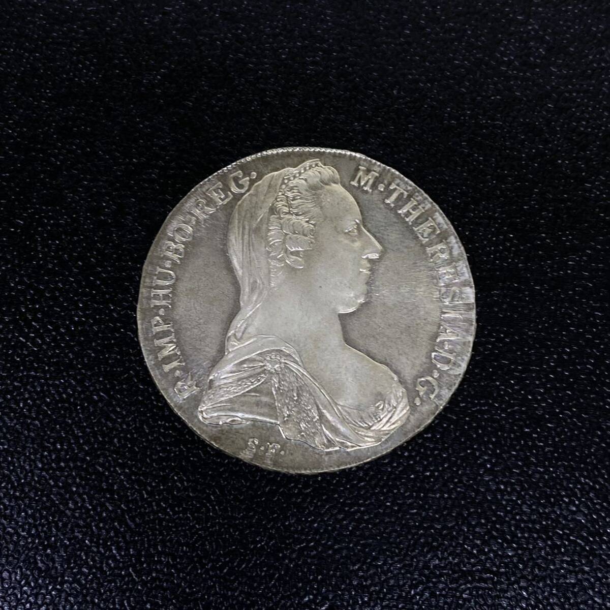 ♪ 希少 1780年銘 オーストリア マリア・テレジア銀貨 1ターレル ターラー銀貨 SV833 約28g アンティークコイン 大型銀貨 硬貨 レアコインの画像1