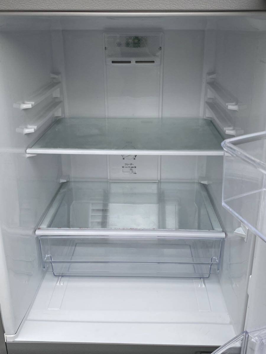 R♪ AQUA アクア ノンフロン2ドア冷凍冷蔵庫 AQR-13H(S) 126L シルバー 2019年製 引き取り歓迎 さいたま市の画像3