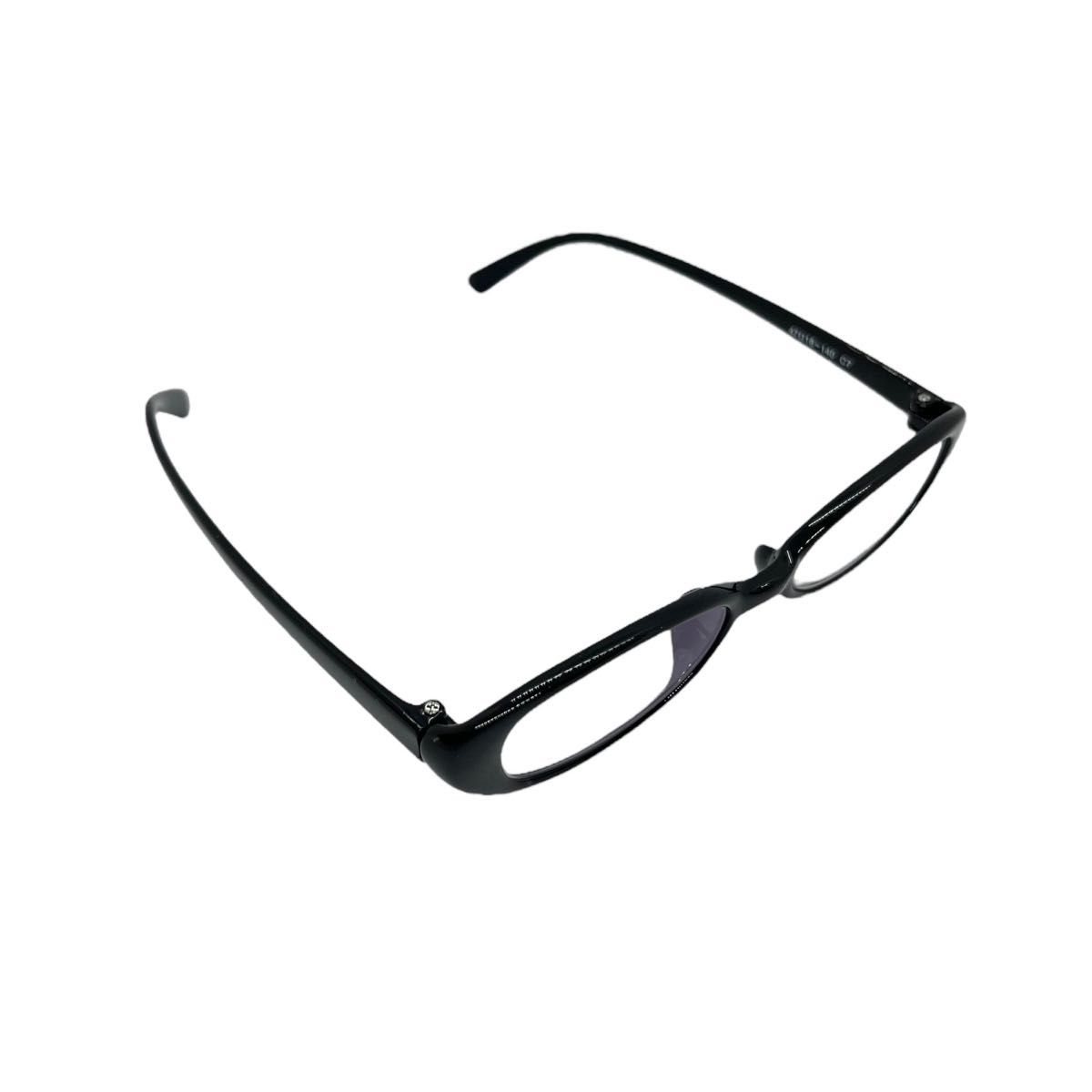 【老眼鏡】老眼鏡　大人用　男女兼用　C3 B 台形型　ブラック　+1.00  3本セット